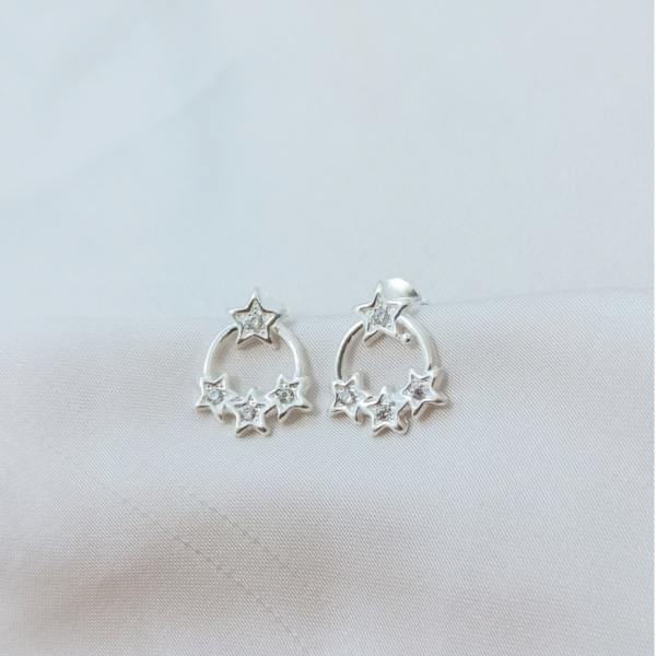 Aros Colgantes con Estrellas - cód. 3567