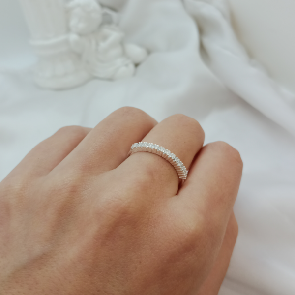 Anillo Medio sin fin con Zirconia - Image 2