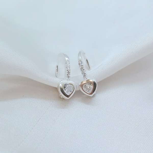 Aros Corazón con Zirconia